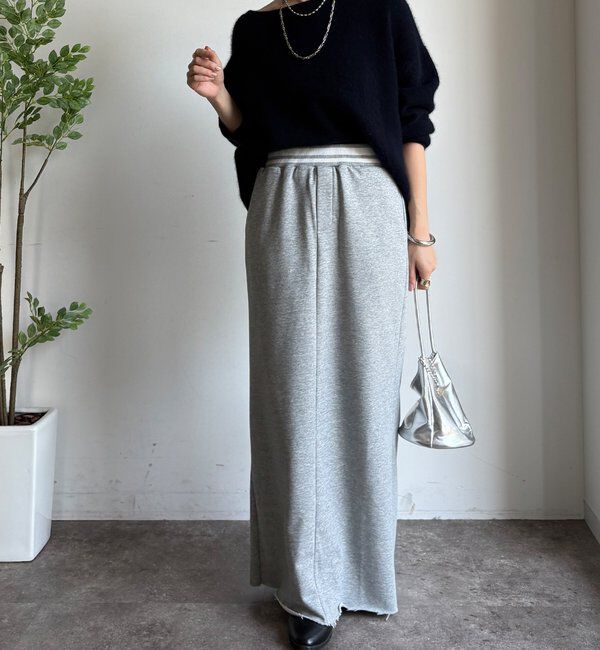  「【WEB限定】ウエストライン裏毛スカート」|スカート|