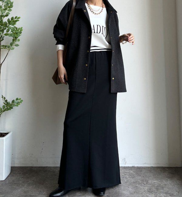  「【WEB限定】ウエストライン裏毛スカート」|スカート|