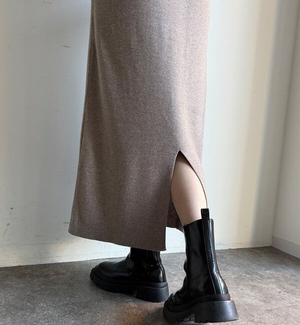  「【WEB限定】リブニット＋Uネックニットワンピースセット」|スーツ|