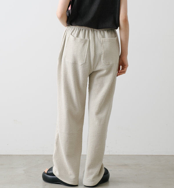  「【WHIMSIC/SETUP対応】ストレッチシアサッカーイージーパンツ」|チノ|