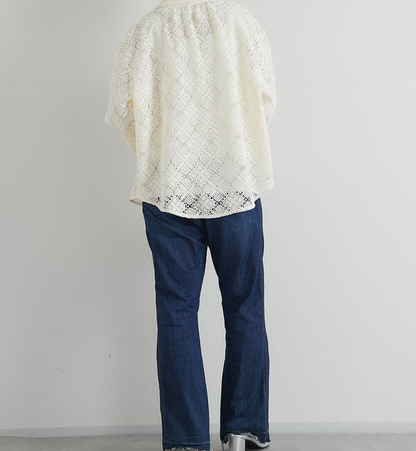  「開襟レースシャツ」|シャツ・ブラウス|