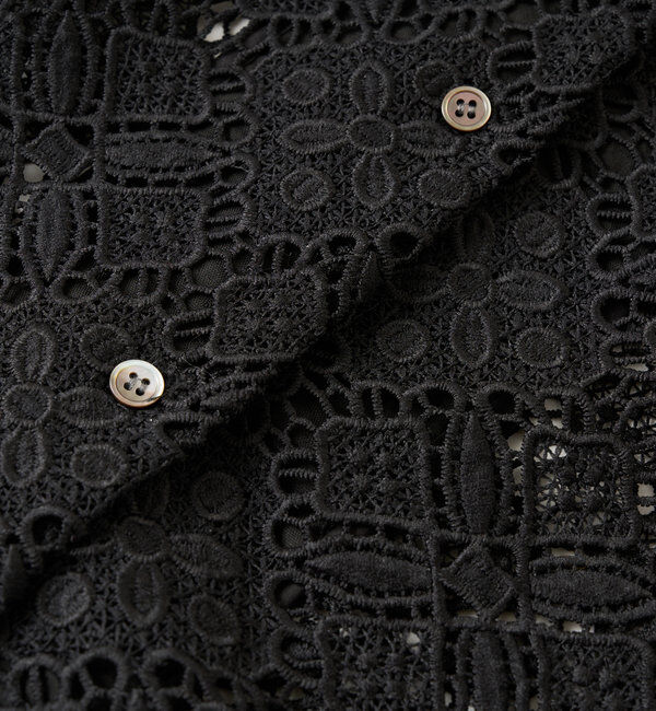  「開襟レースシャツ」|シャツ・ブラウス|