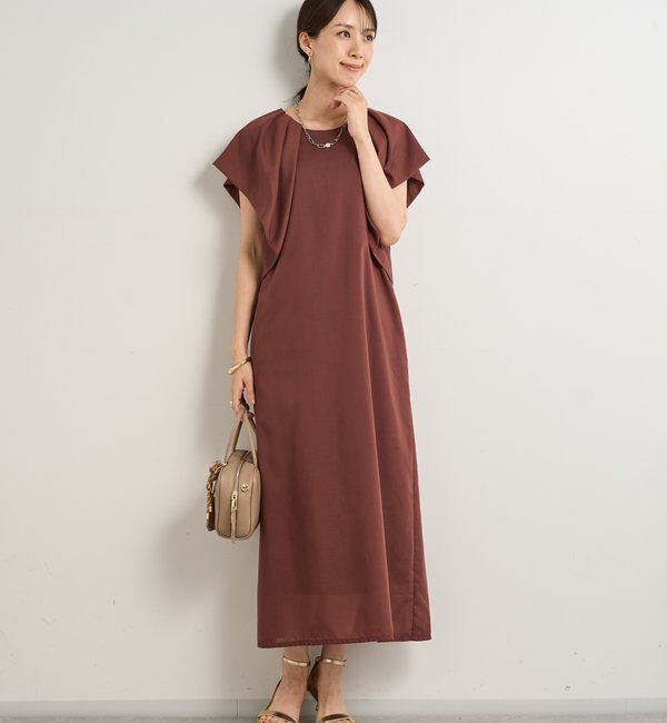  「《夏に快適◎・主役級アイテム》吸湿速乾機能付きフリルワンピース」|その他|