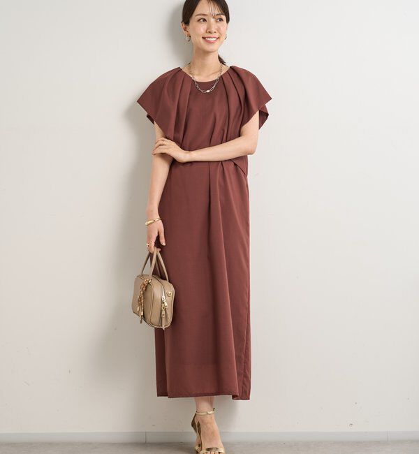  「《夏に快適◎・主役級アイテム》吸湿速乾機能付きフリルワンピース」|その他|