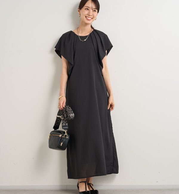  「《夏に快適◎・主役級アイテム》吸湿速乾機能付きフリルワンピース」|その他|