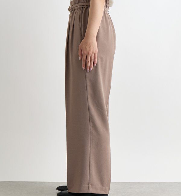  「《来春のおでかけに》ハイストレッチカルゼワッシャータックパンツ」|その他|