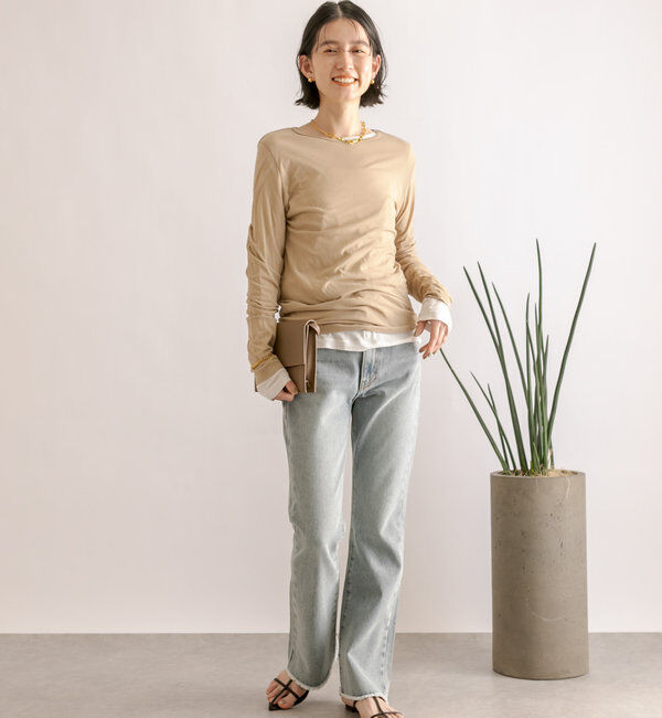  「【MONN.:.(モン)】シアーロンT」|Tシャツ・カットソー|