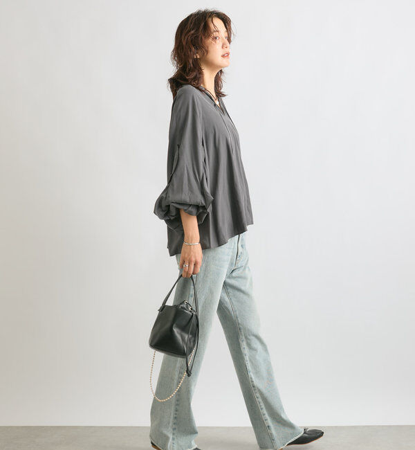  「【MONN.:. (モン)】フレアデニム」|デニム|