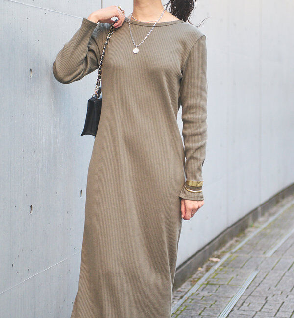  「【全骨格細見え】2WAYロングリブワンピース」|ワンピース|
