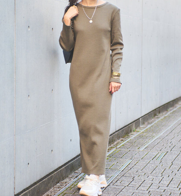  「【全骨格細見え】2WAYロングリブワンピース」|ワンピース|