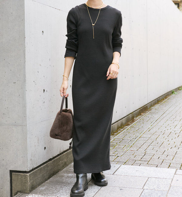  「【全骨格細見え】2WAYロングリブワンピース」|ワンピース|