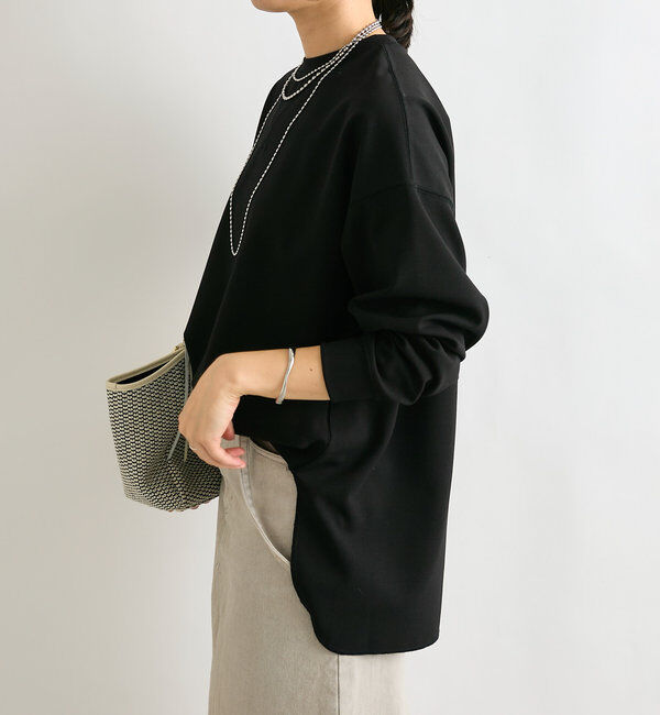  「【ウォッシャブル/しわになりにくい】カットジョーゼットプルオーバー」|Tシャツ・カットソー|