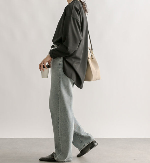  「【ウォッシャブル/しわになりにくい】カットジョーゼットプルオーバー」|Tシャツ・カットソー|