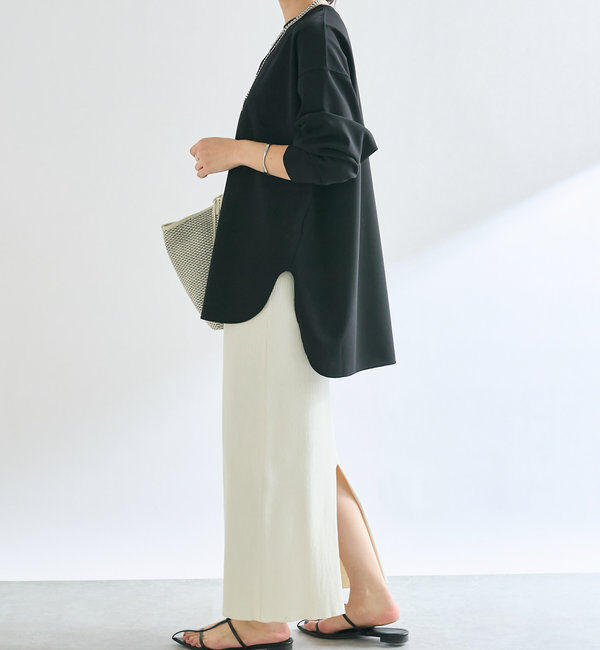  「【ウォッシャブル/しわになりにくい】カットジョーゼットプルオーバー」|Tシャツ・カットソー|