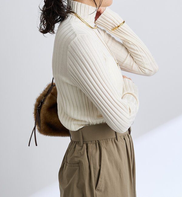  「【新色追加・リバイバル】シルクカシミヤリブニット」|ニット・セーター|