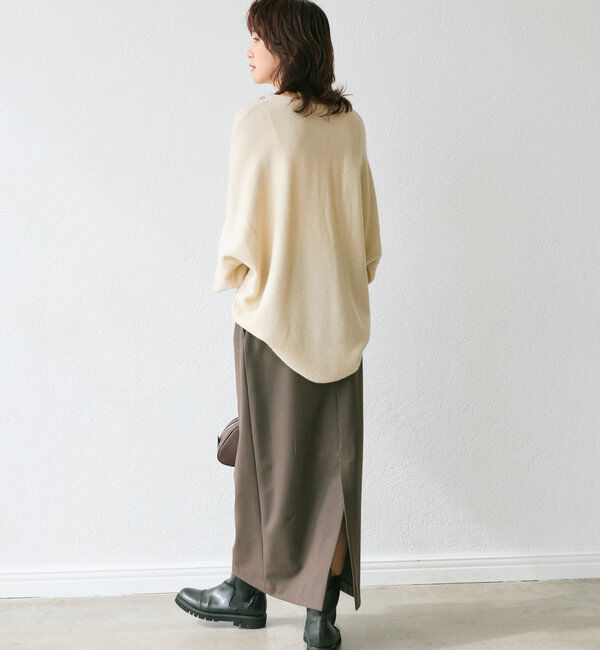  「【オンオフ着れる】ウォームギャザータイトスカート」|スカート|