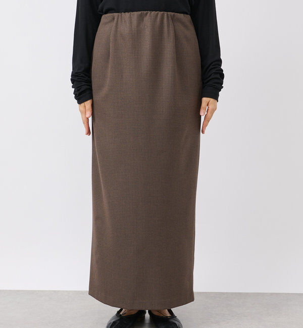  「【オンオフ着れる】ウォームギャザータイトスカート」|スカート|