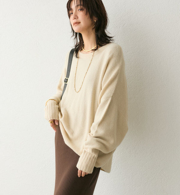  「【着心地抜群】バックテールワイドニット」|ニット・セーター|