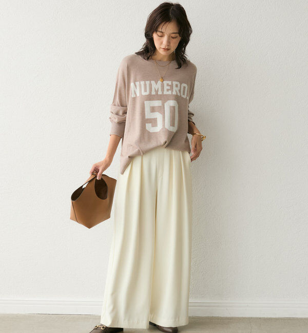  「【Yoshiiiiiiコラボカラー登場！】フットボールロゴニット」|ニット・セーター|