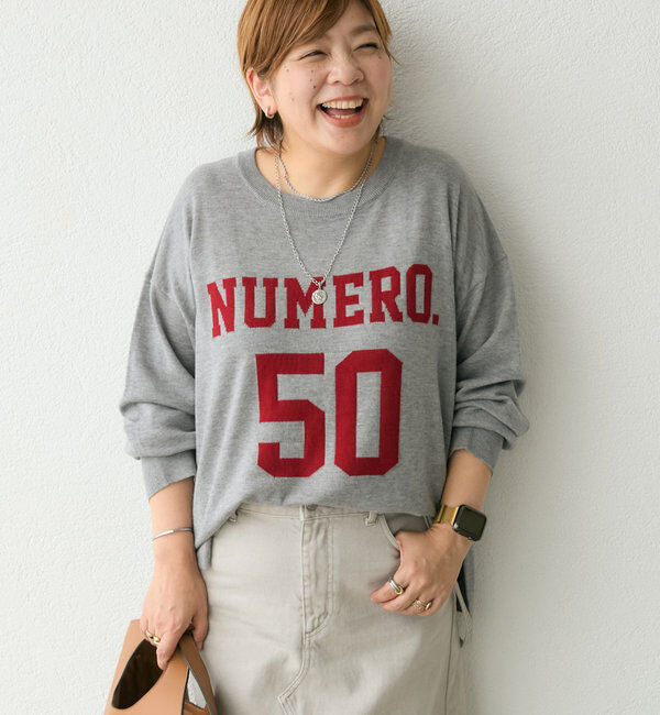  「【Yoshiiiiiiコラボカラー登場！】フットボールロゴニット」|ニット・セーター|