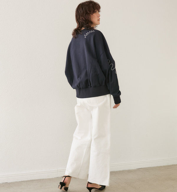  「【MONN.:.(モン)】neat wide DENIM」|デニム|