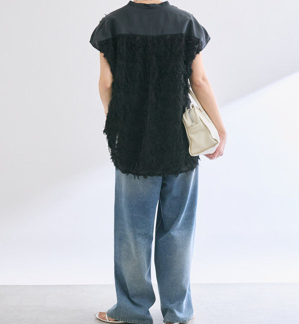  「【着映え◎】カットジャガードフレンチシャツ」|シャツ・ブラウス|