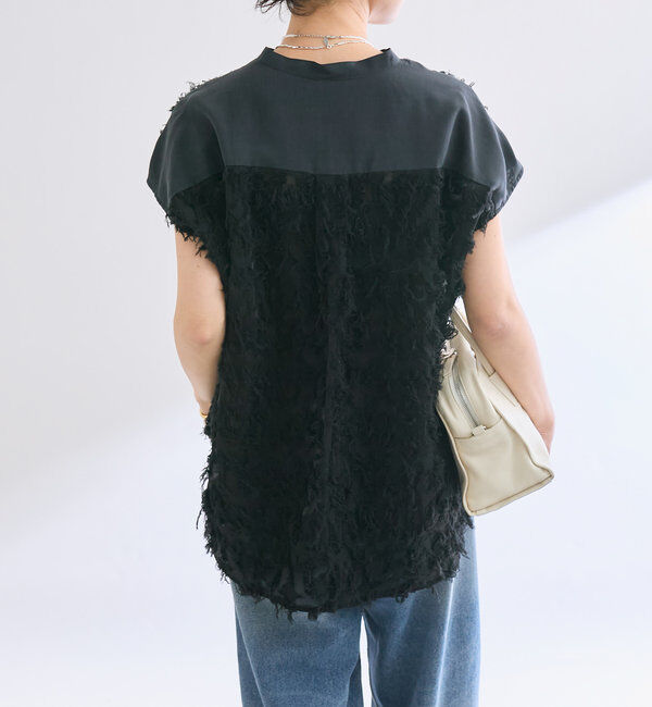  「【着映え◎】カットジャガードフレンチシャツ」|シャツ・ブラウス|