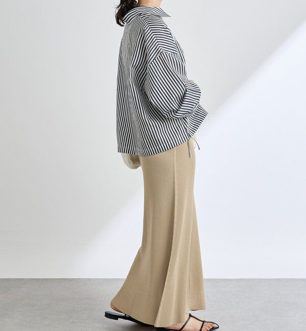  「【ひんやりタッチ/セットアップ対応可】レーヨン混ナローフレアスカート」|スカート|