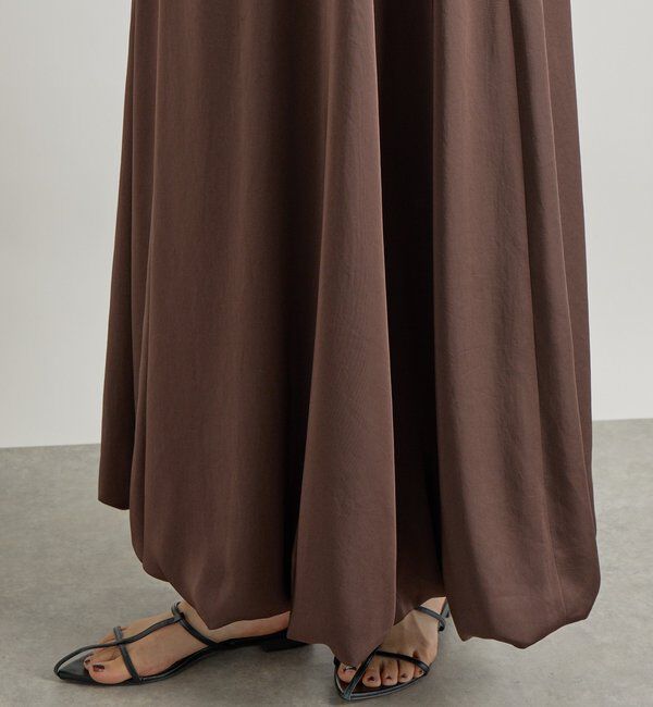  「【美シルエット】サテンバルーンスカート」|スカート|