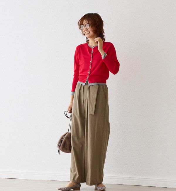  「【こなれ感抜群】フェイクレイヤードカーディガン」|カーディガン|