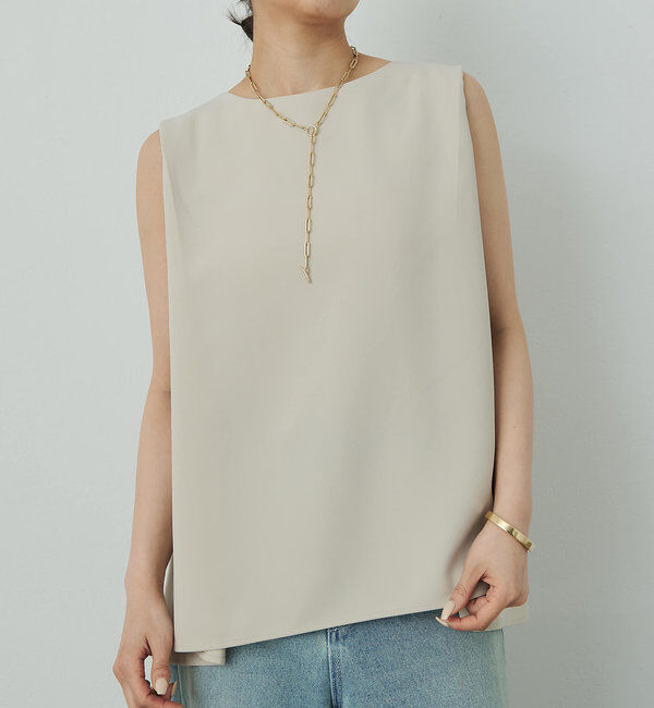  「【サイズ展開あり】ショルダータックノースリ」|シャツ・ブラウス|