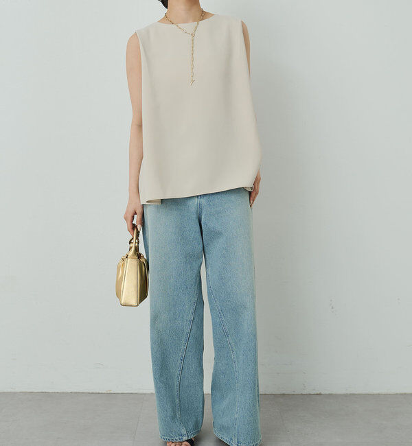  「【サイズ展開あり】ショルダータックノースリ」|シャツ・ブラウス|