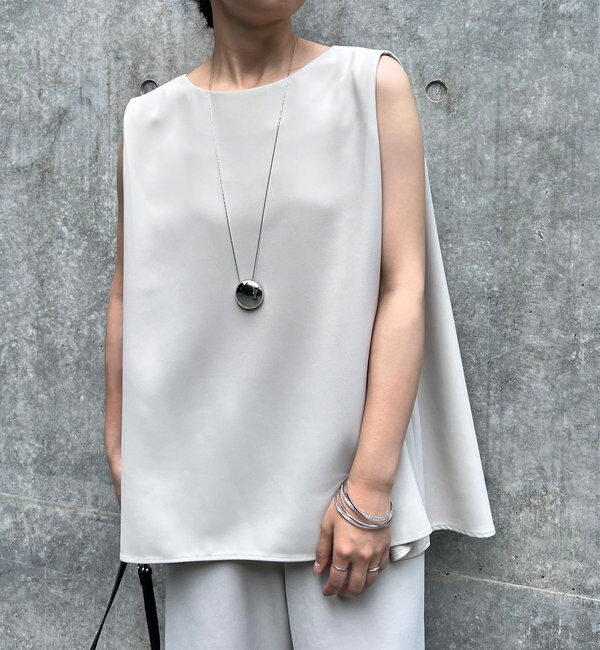  「【サイズ展開あり】ショルダータックノースリ」|シャツ・ブラウス|