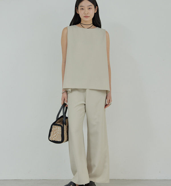  「【サイズ展開あり】ショルダータックノースリ」|シャツ・ブラウス|