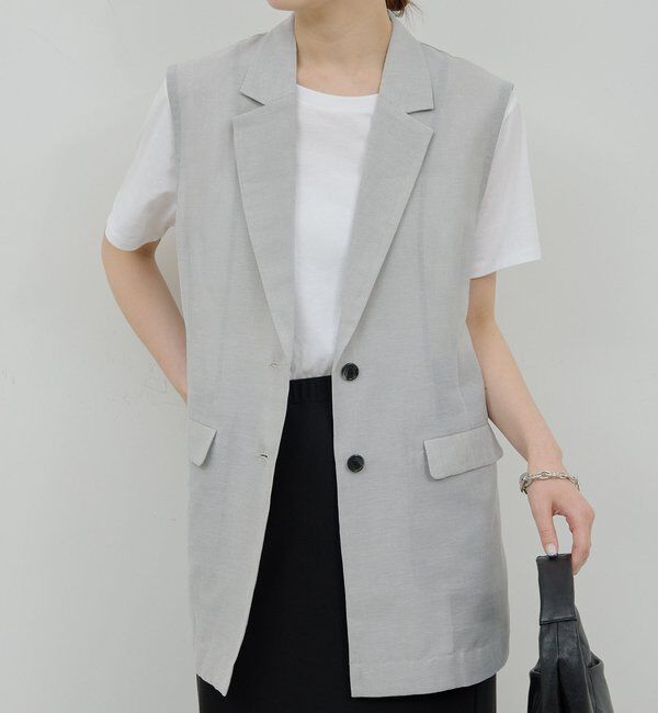  「【同素材アイテムあり】メッシュジレ」|ベスト・ジレ|