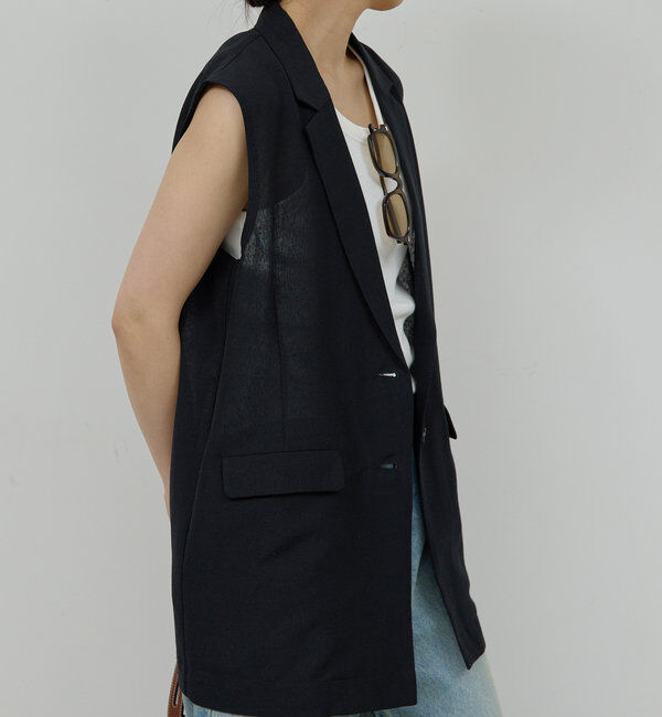  「【同素材アイテムあり】メッシュジレ」|ベスト・ジレ|