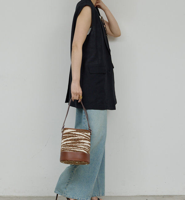  「【同素材アイテムあり】メッシュジレ」|ベスト・ジレ|