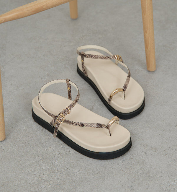  「【2.718】パイソンコードサンダル」|サンダル|