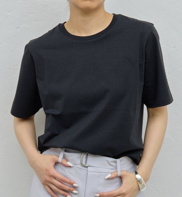  「【HERITANOVUM】オーガニックコットンTシャツ」|Tシャツ・カットソー|ブラック