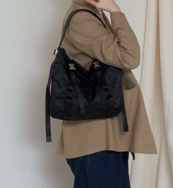  「ナイロンジャガードメタルバックルショルダーバッグ M」|ショルダー・メッセンジャー|