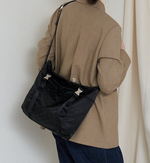  「ナイロンジャガードメタルバックルショルダーバッグ M」|ショルダー・メッセンジャー|