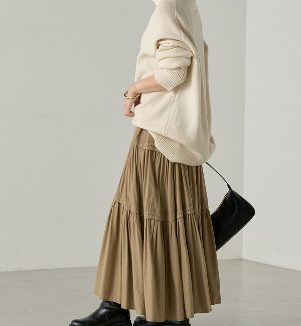  「【3サイズ展開】サテンティアードキャミワンピース」|ワンピース|