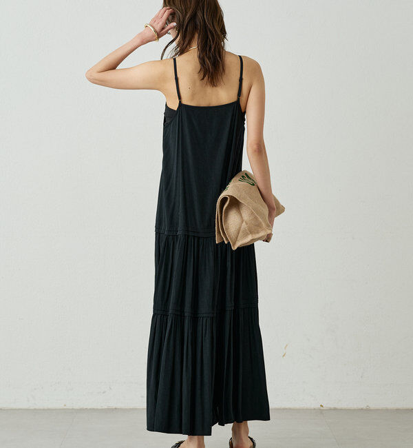  「【3サイズ展開】サテンティアードキャミワンピース」|ワンピース|