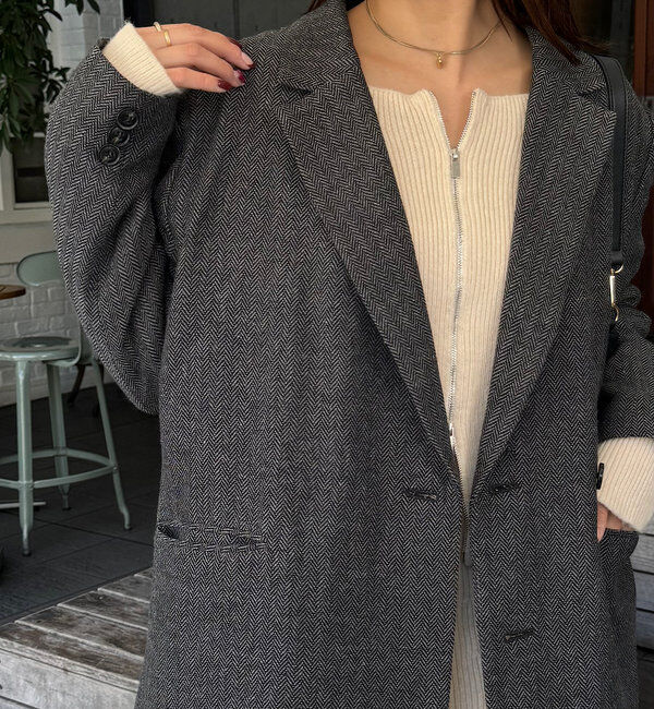  「【SNS総再生回数400万回突破！セットアップ対応】オーバーダブルジャケット」|テーラードジャケット|