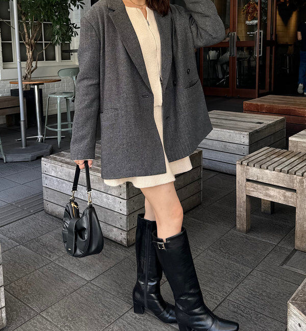  「【SNS総再生回数400万回突破！セットアップ対応】オーバーダブルジャケット」|テーラードジャケット|