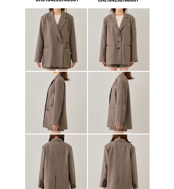  「【SNS総再生回数400万回突破！セットアップ対応】オーバーダブルジャケット」|テーラードジャケット|