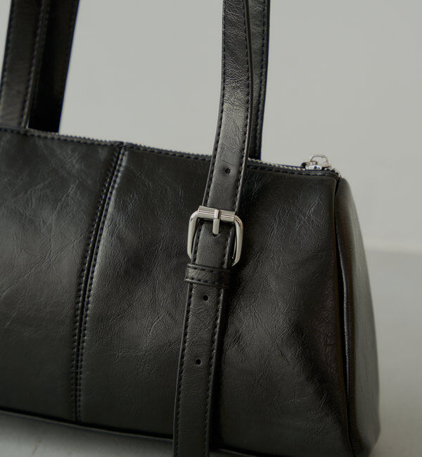  「アシメハンドルロングスリーブボストンバッグ」|ボストンバッグ|