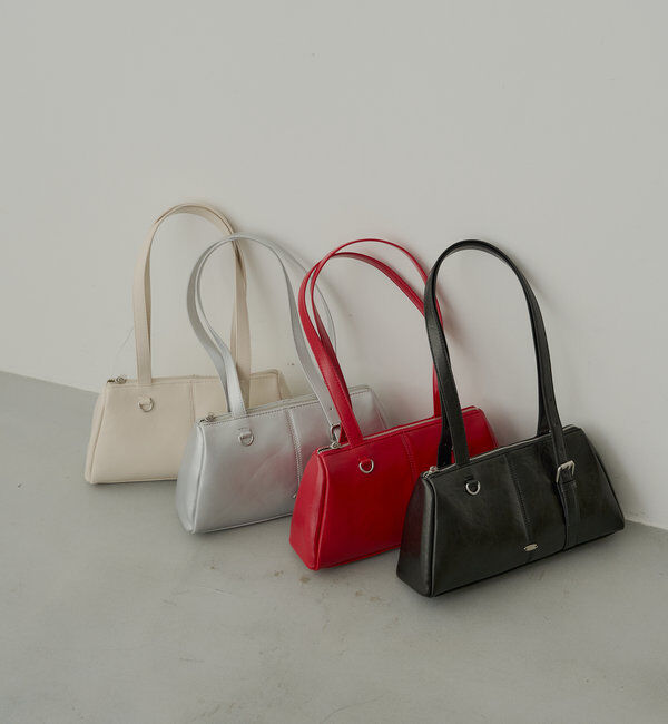  「アシメハンドルロングスリーブボストンバッグ」|ボストンバッグ|