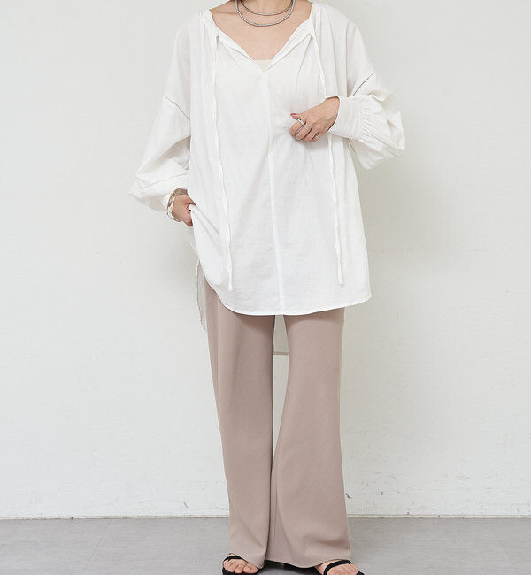  「ダブルクロスワイドパンツ」|チノ|