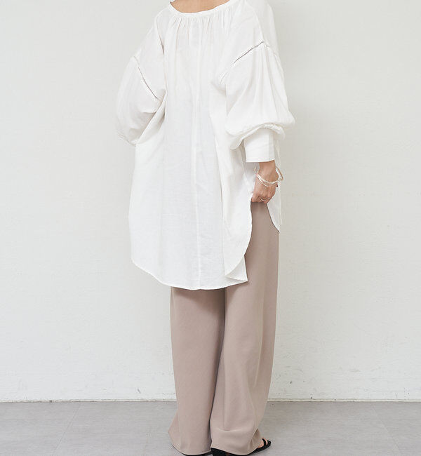  「ダブルクロスワイドパンツ」|チノ|